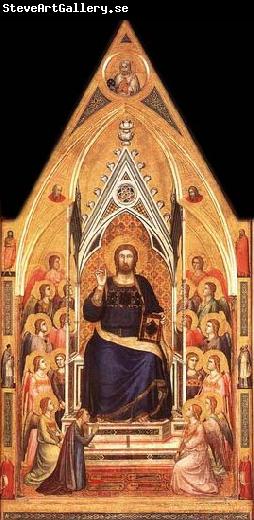 GIOTTO di Bondone Christ Enthroned